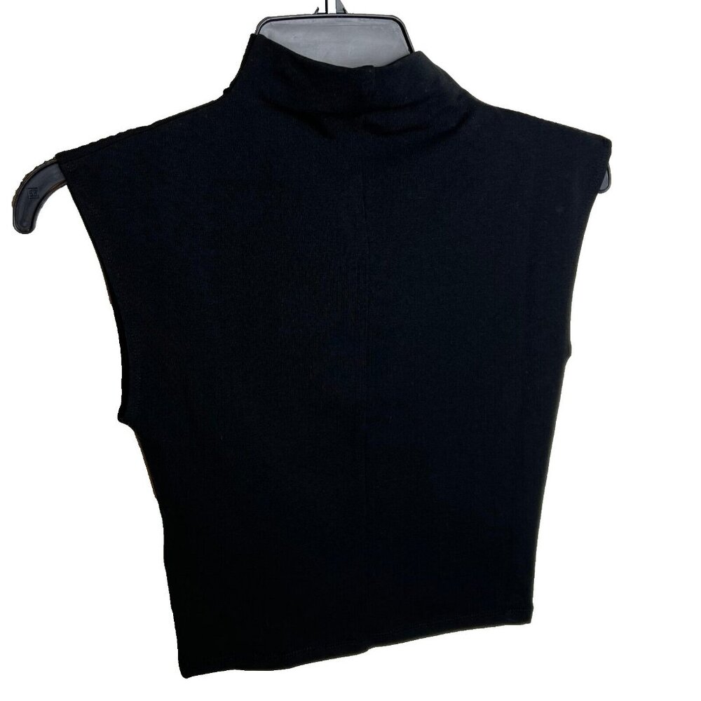 Madewell Womens Funnelneck Cropped Muscle Tee in Black Size S NO378 - Picture 6 of 6